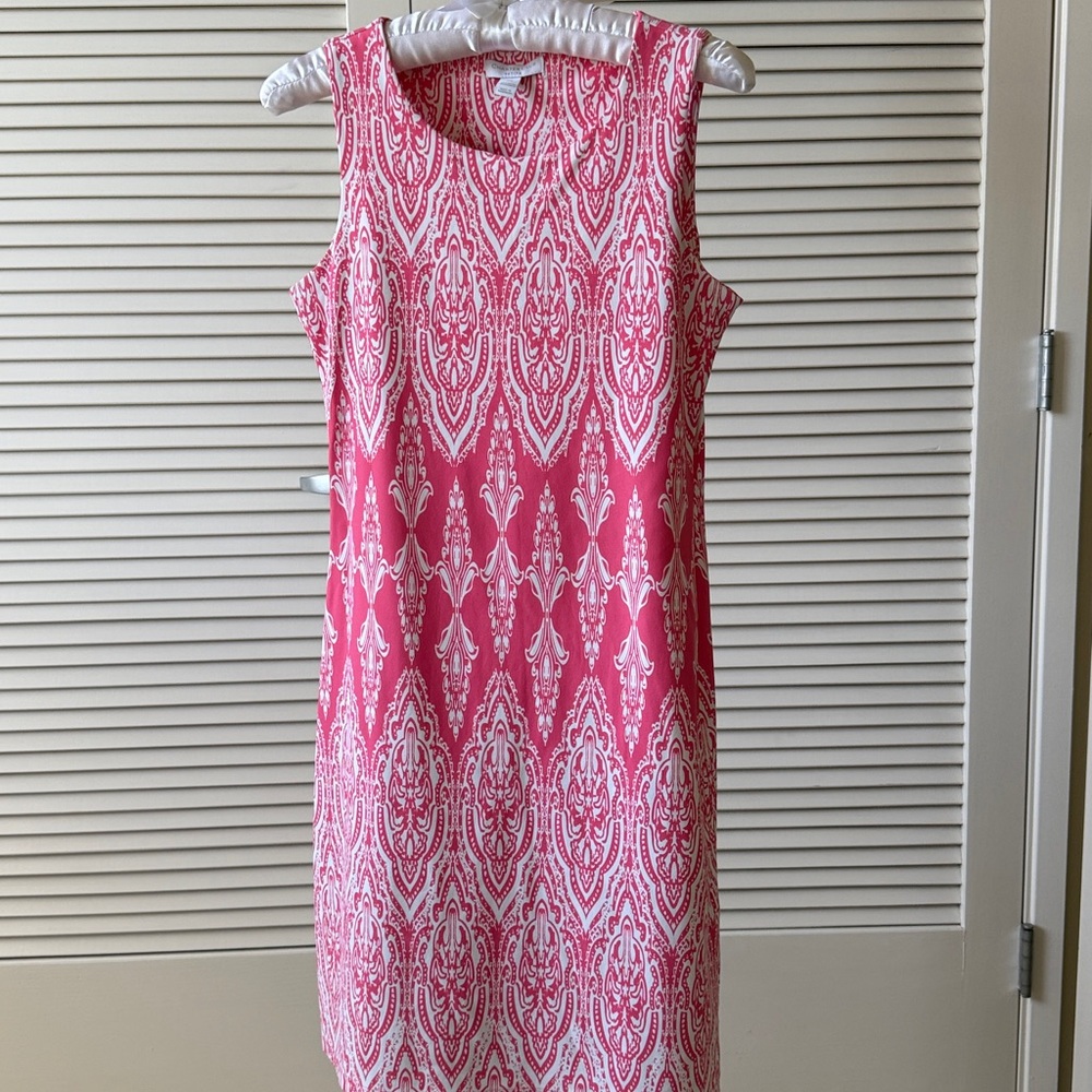 Charter Club Red and White Patterned Top